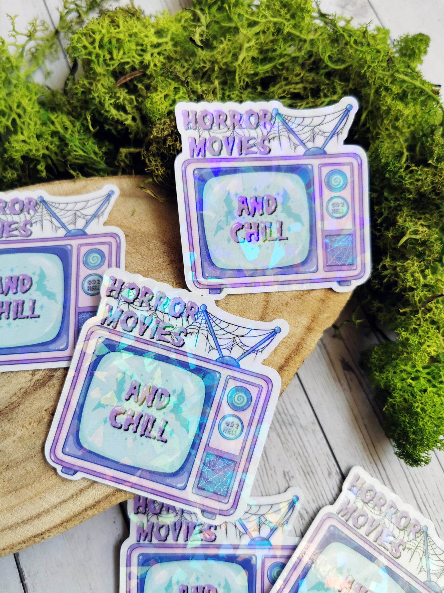 “Horror Movies and Chill” Stickers