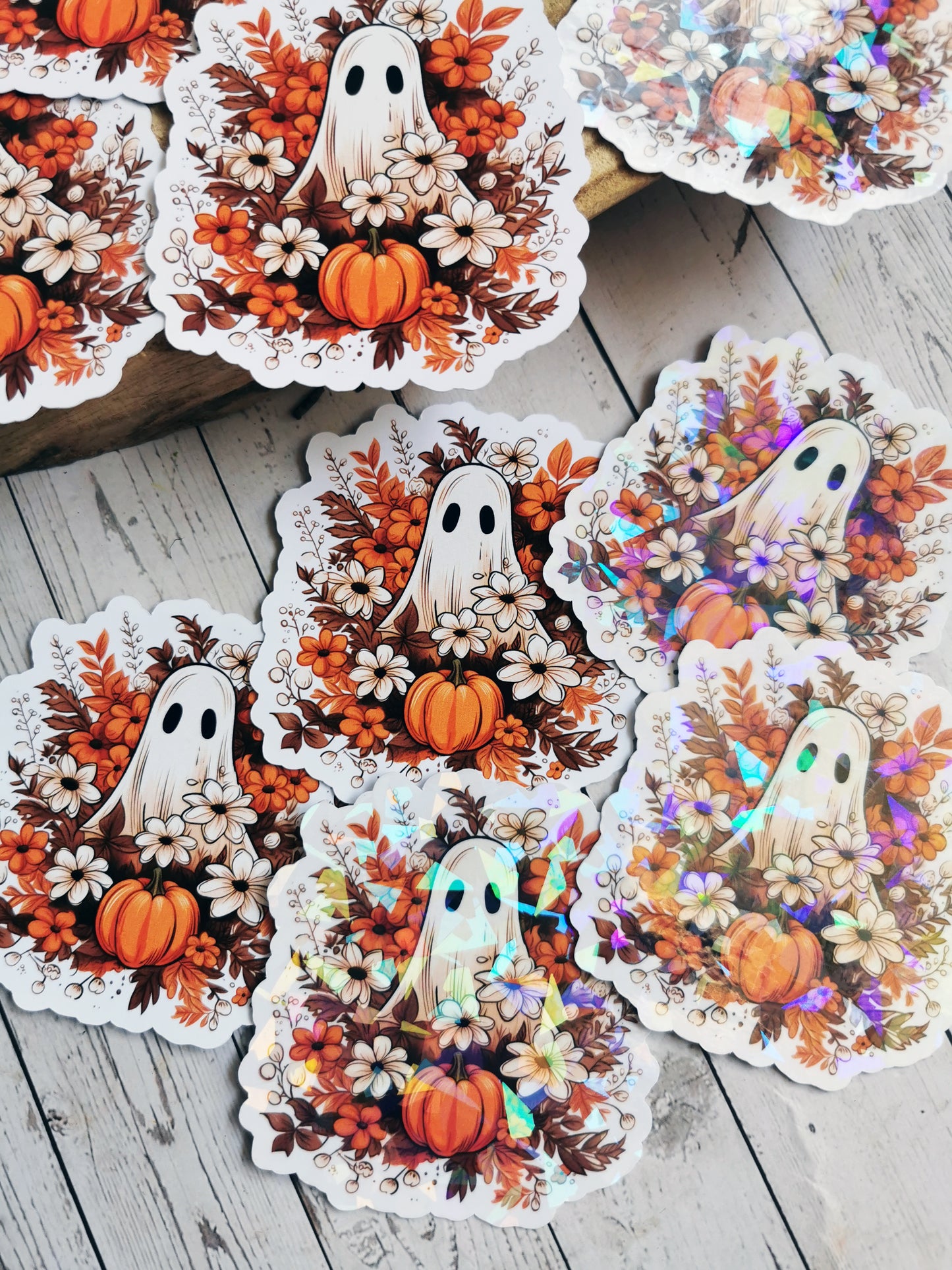 “Cute Autumn Ghost” Stickers