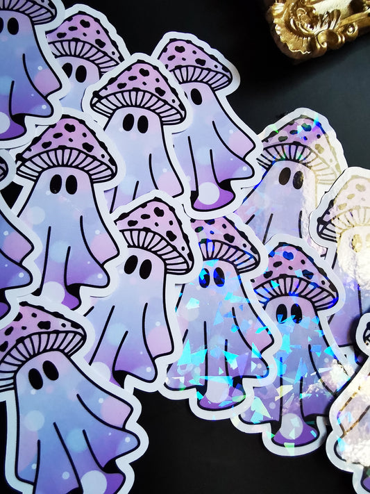 “Galaxy Mushroom Ghost” stickers