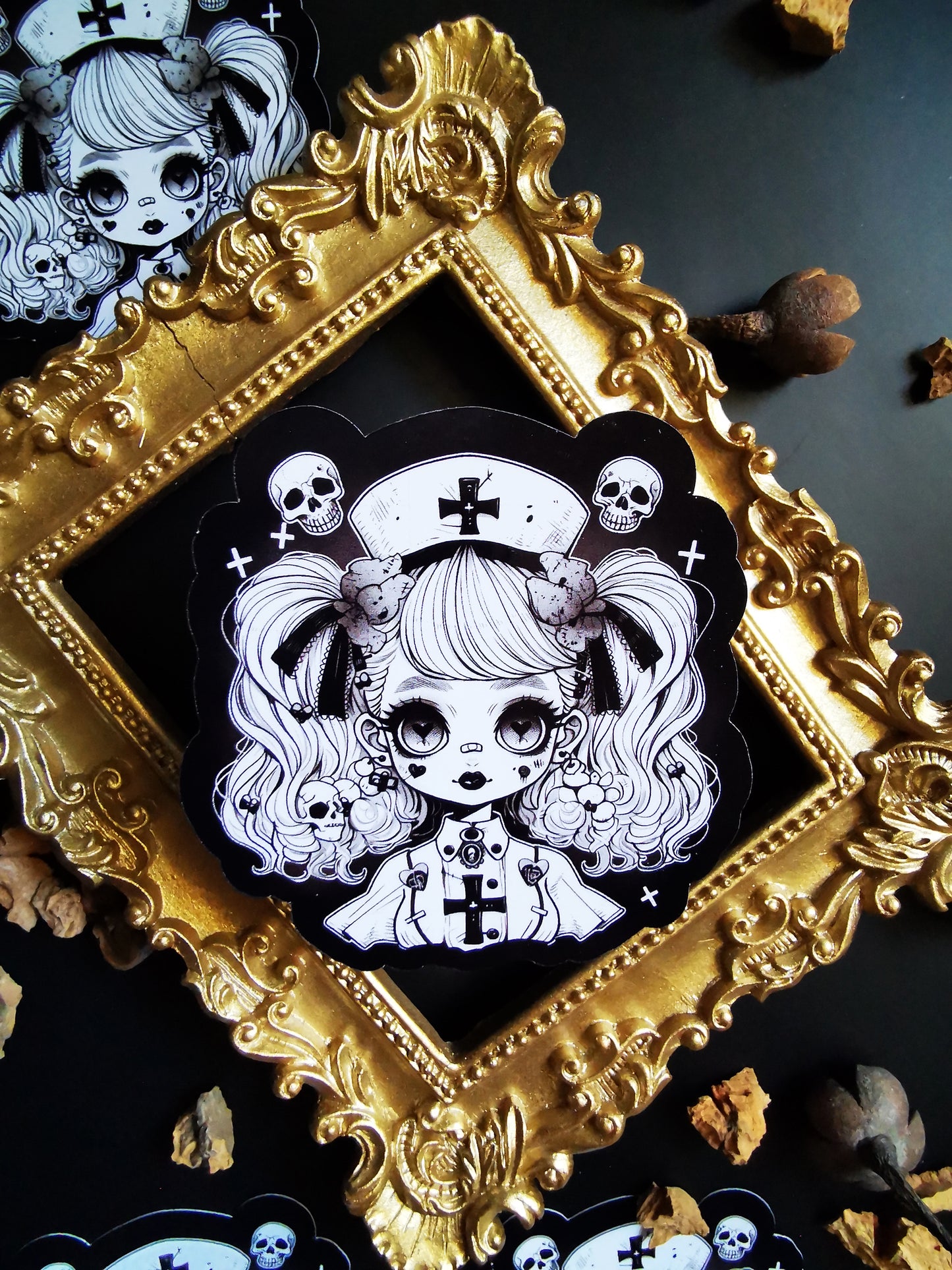 “Creepy Nurse Girl” Stickers