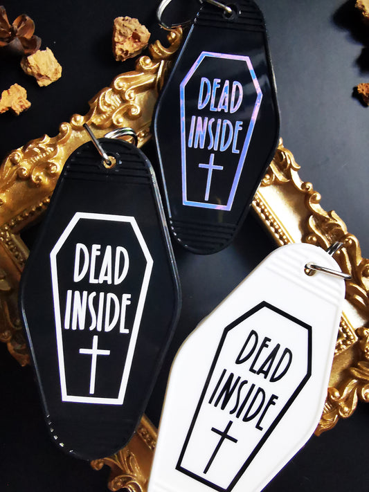 Motel Keychain "Dead Inside"