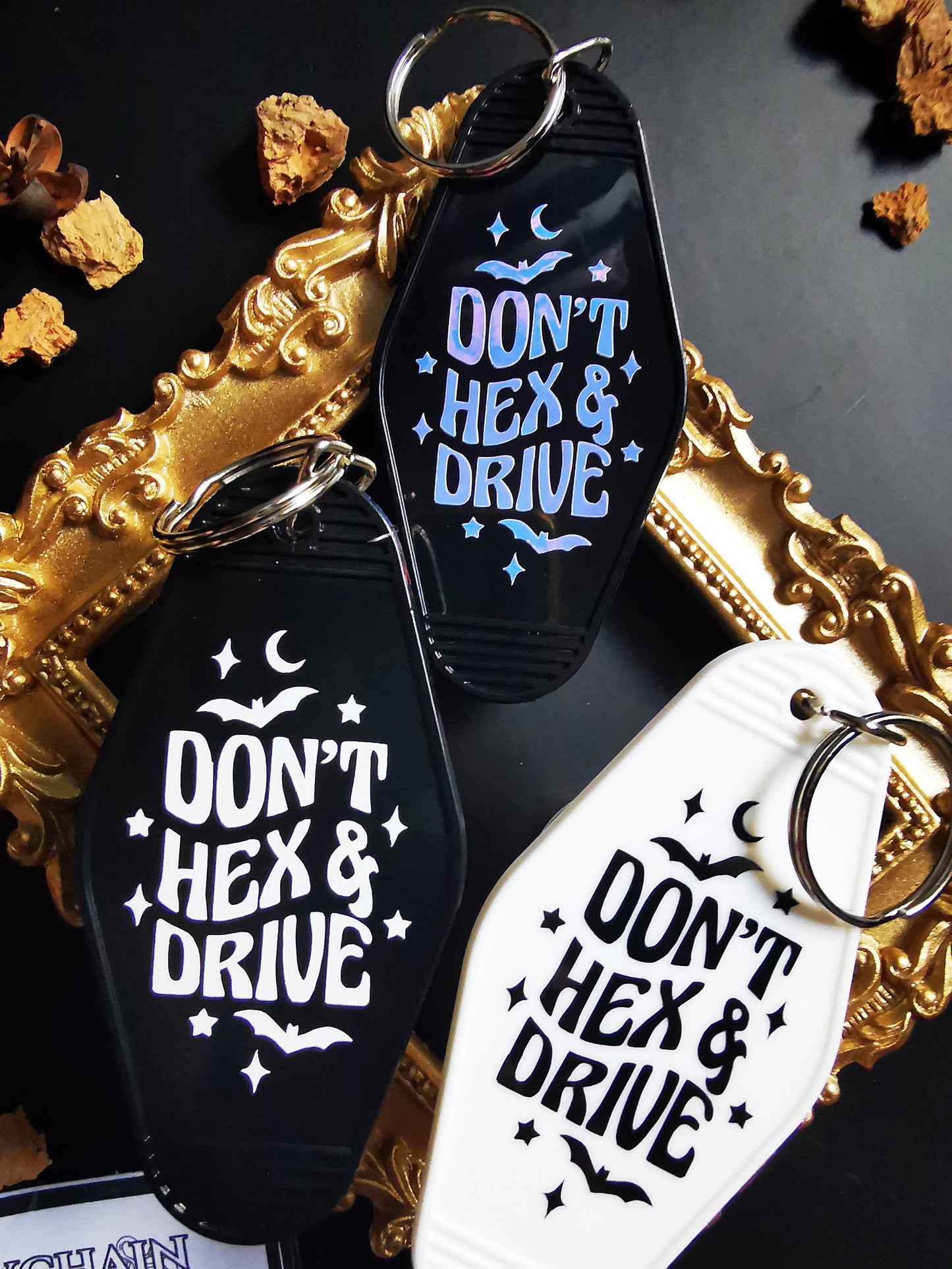 Don't Hex &amp; Drive Motel Keychain