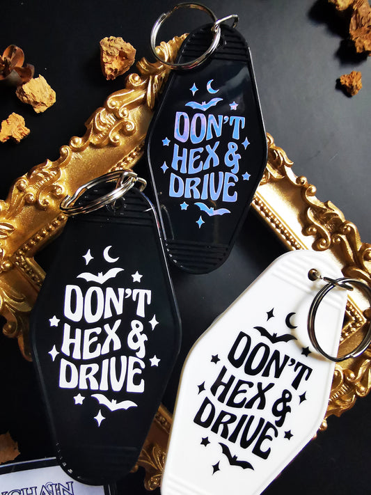 Porte-clés Motel "Don't Hex & Drive"