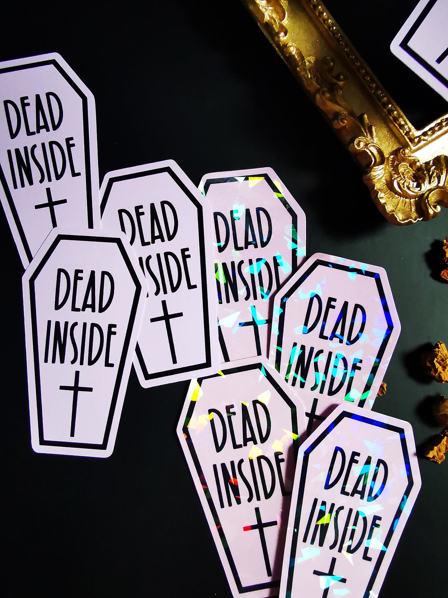 “Coffin Dead Inside” Stickers