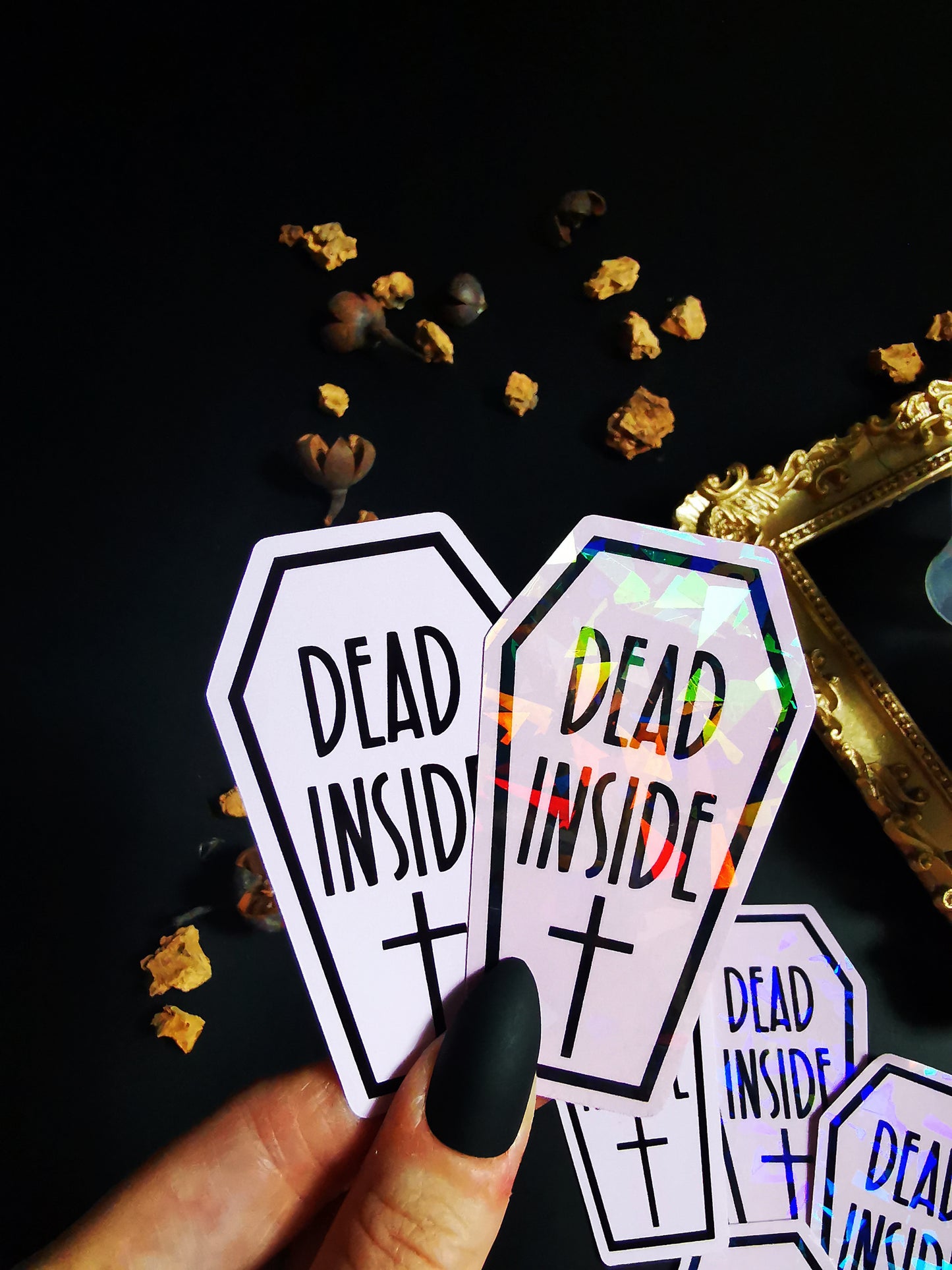 “Coffin Dead Inside” Stickers