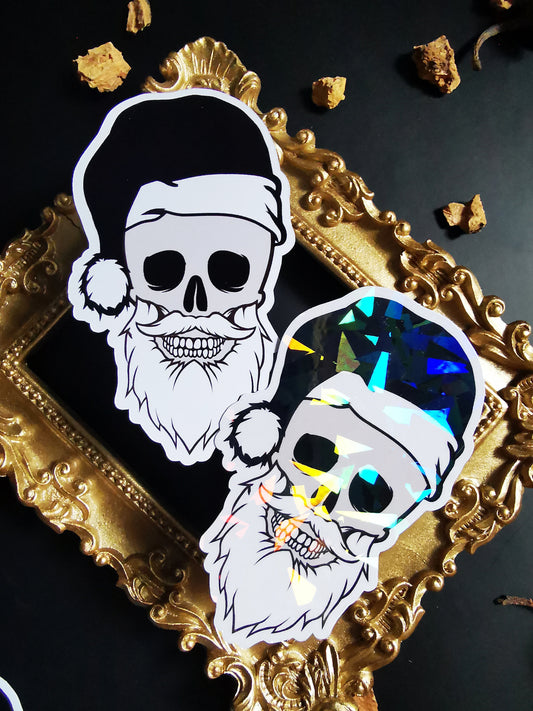 “Santa Skull” Stickers