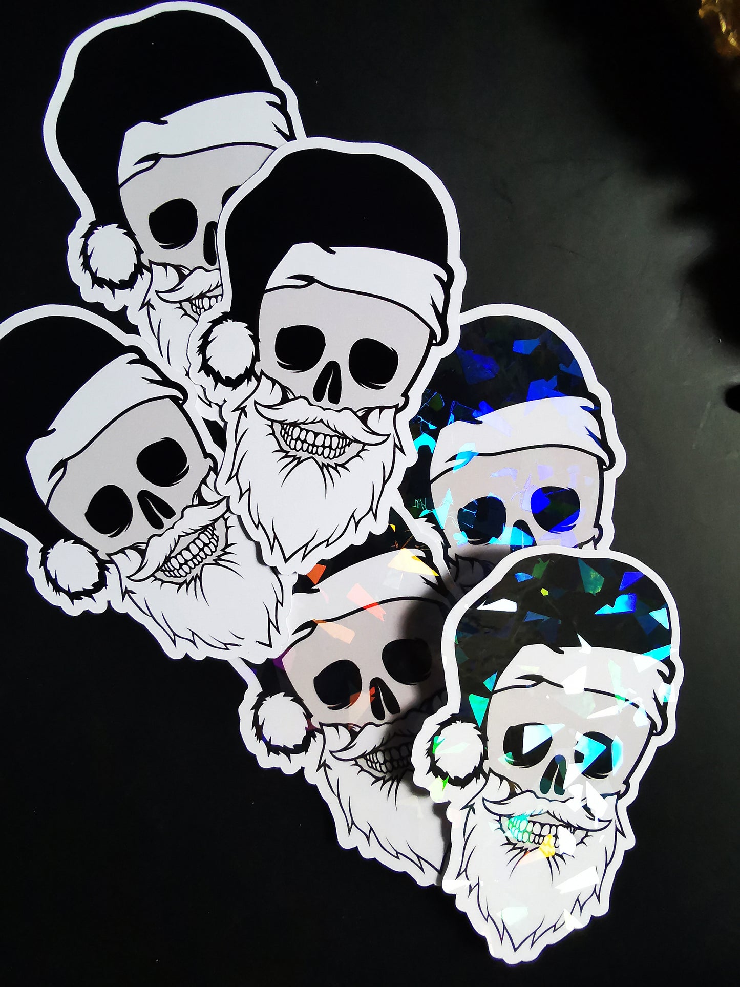 “Santa Skull” Stickers