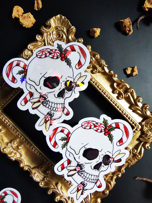 “Skull Head Xmas” Stickers