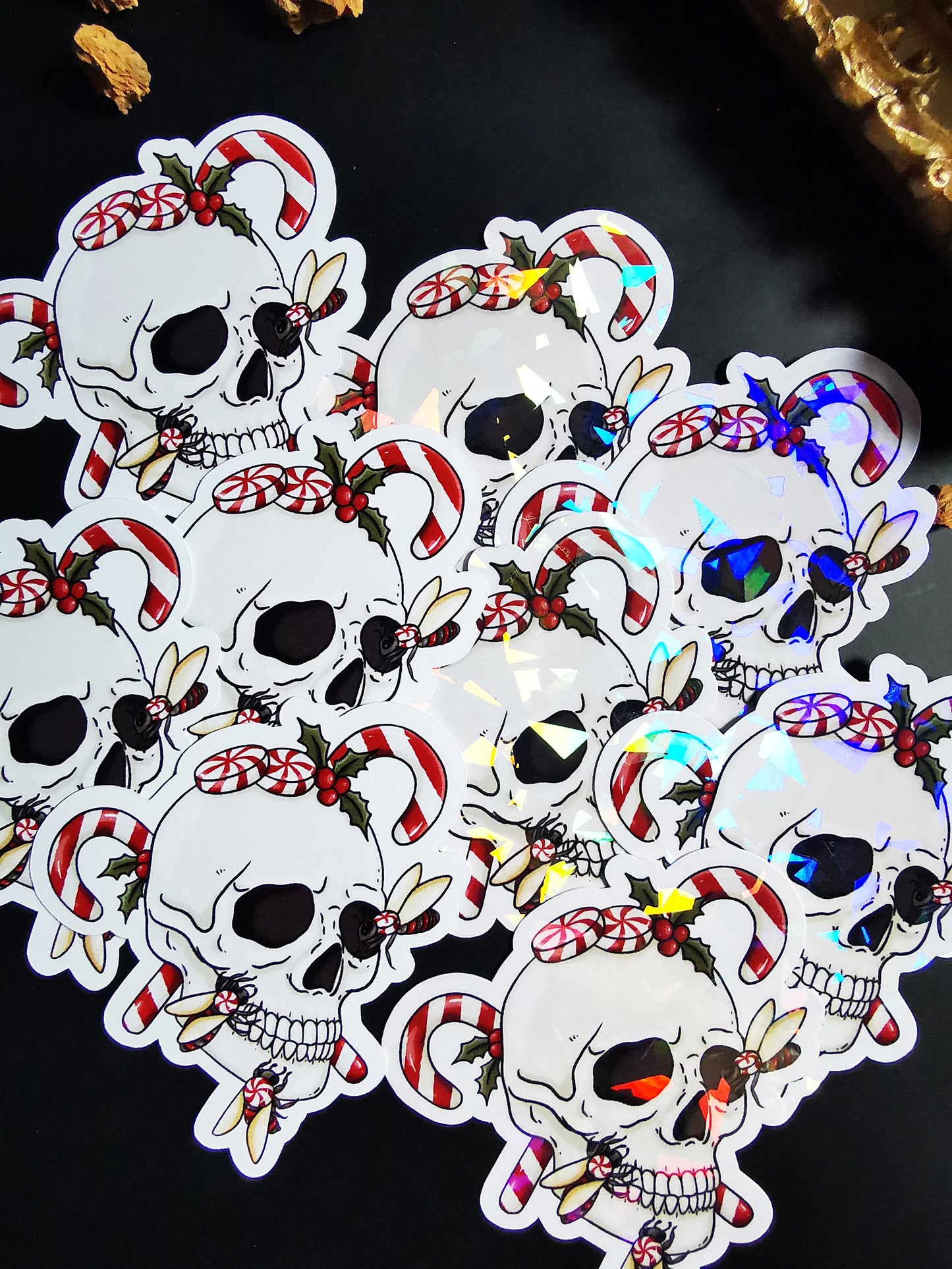 Stickers "Skull Head Xmas"