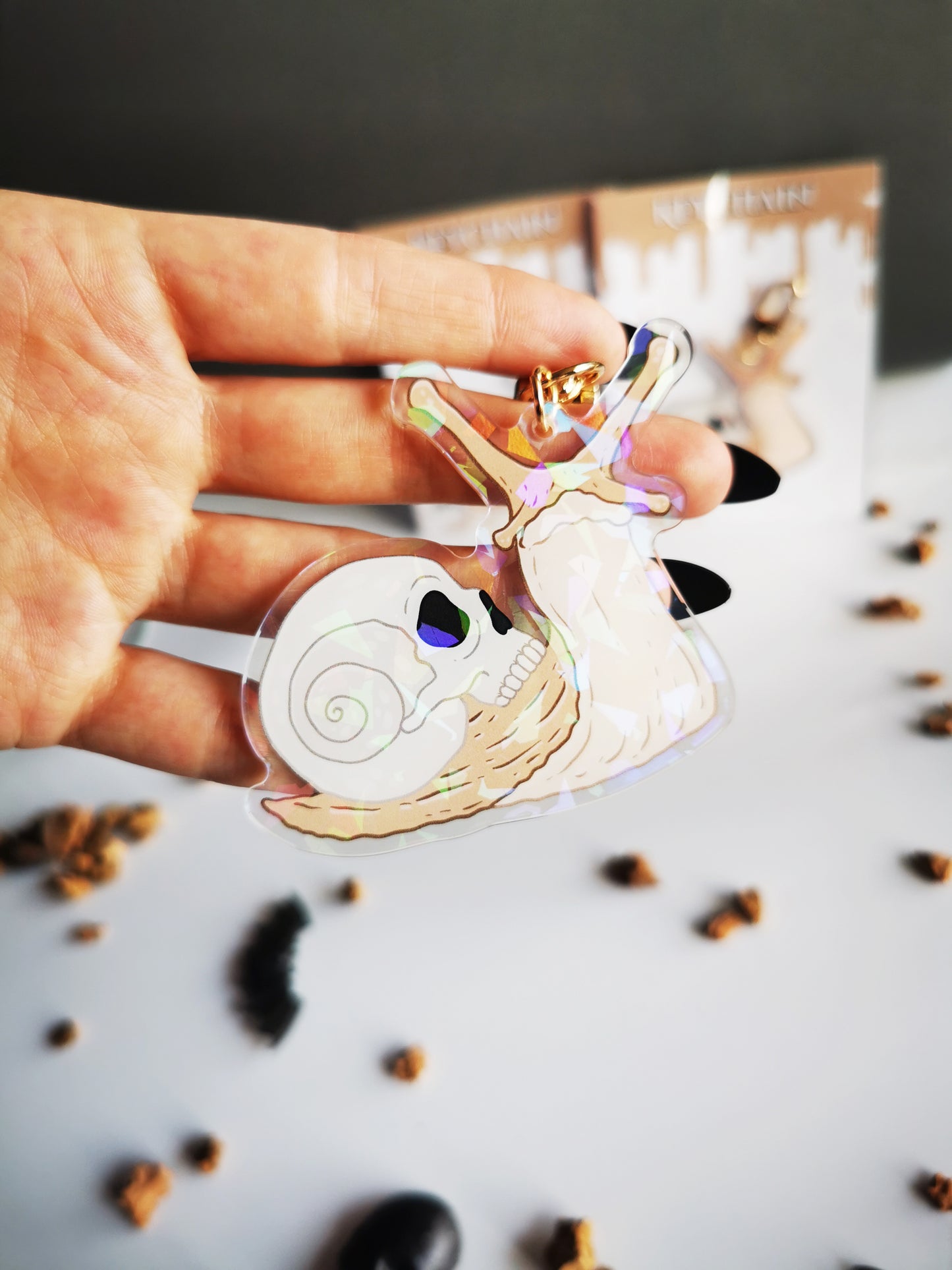 Acrylic Keychain "Skull Snail"