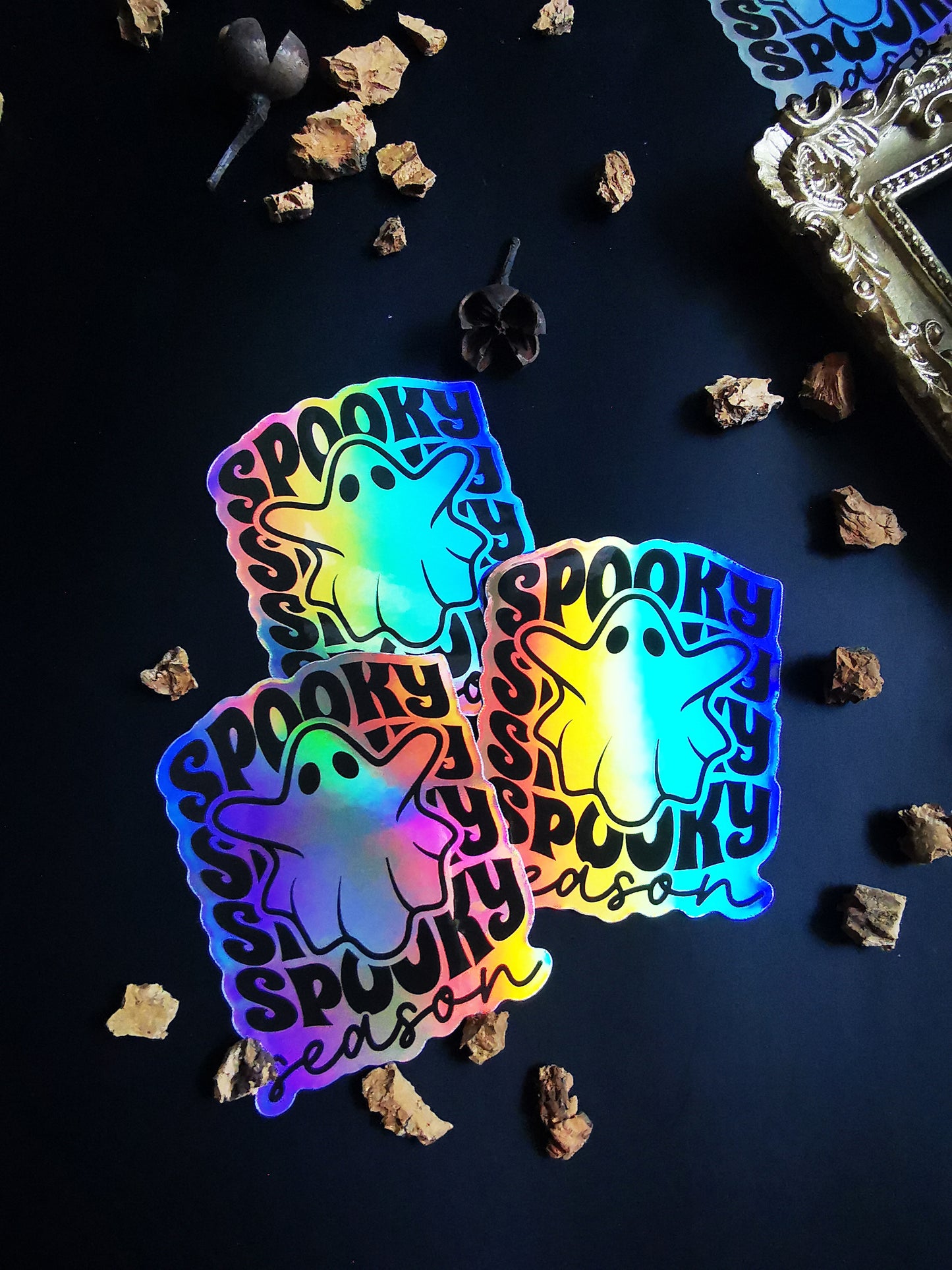 Holographic Sticker "Cute Spooky Ghost"