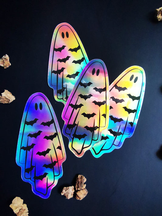 Holographic Sticker "Ghost Bats"