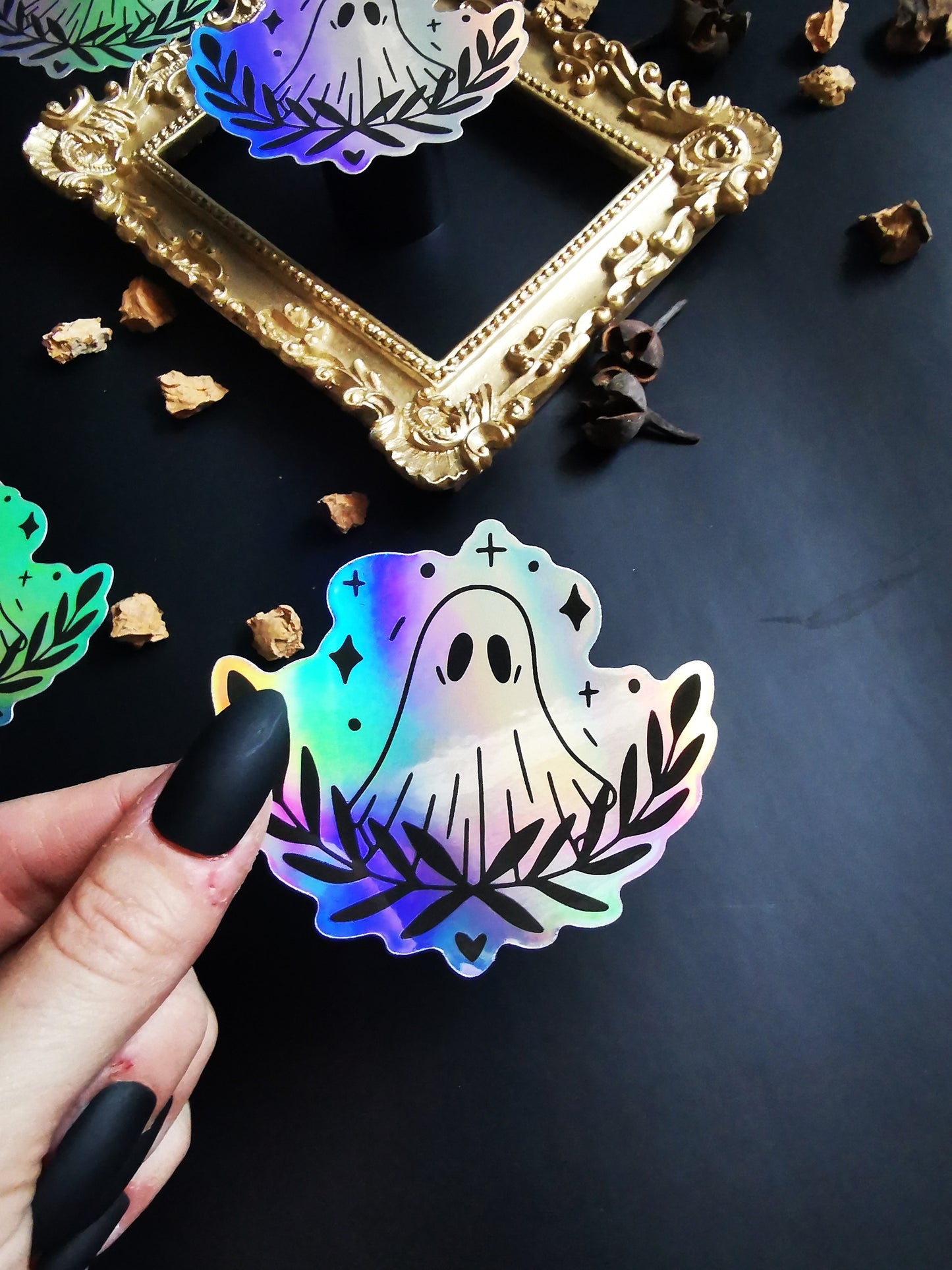 Holographic Sticker "Cute Ghost"