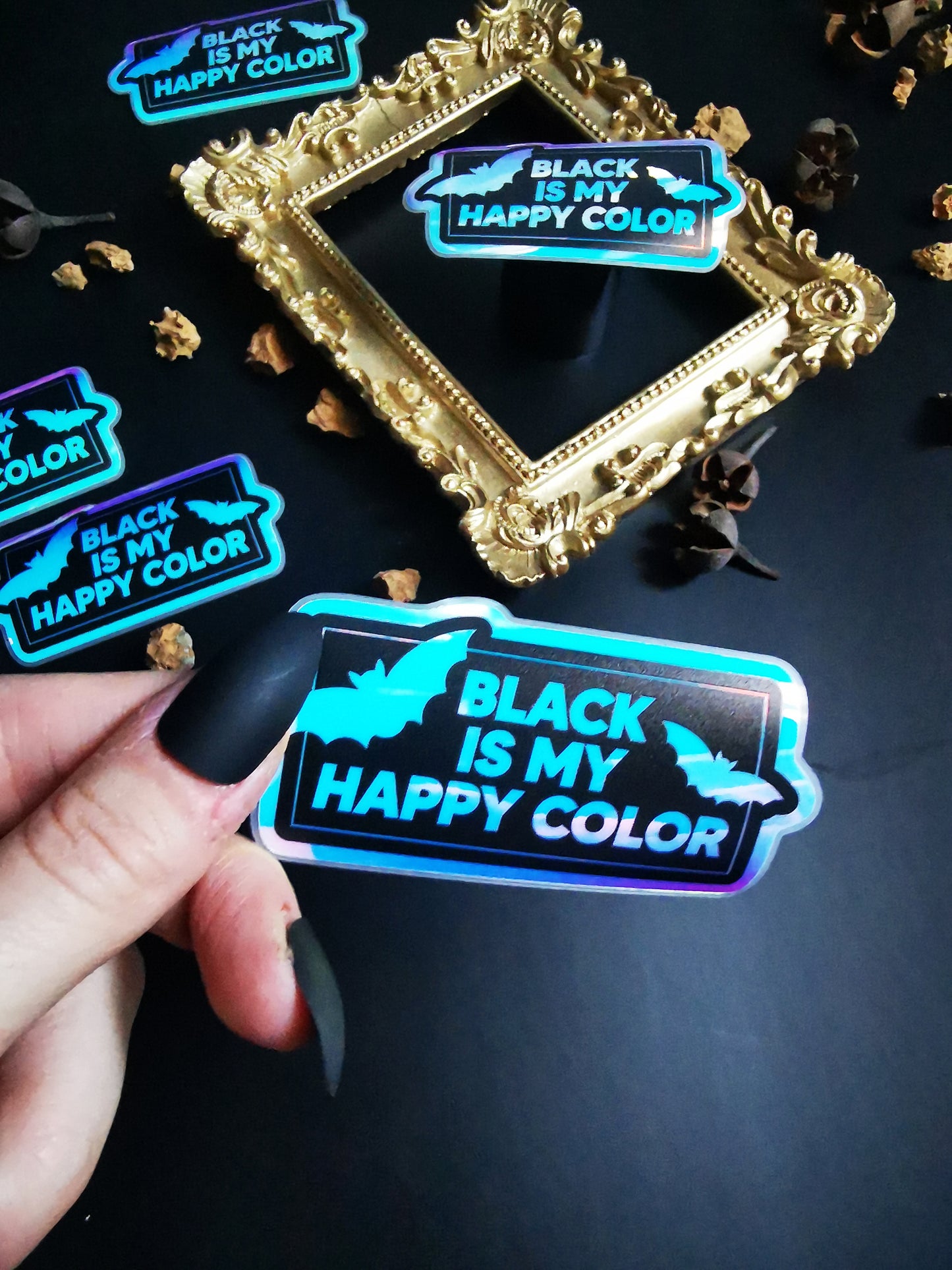 Stickers "Black is my Happy Color"