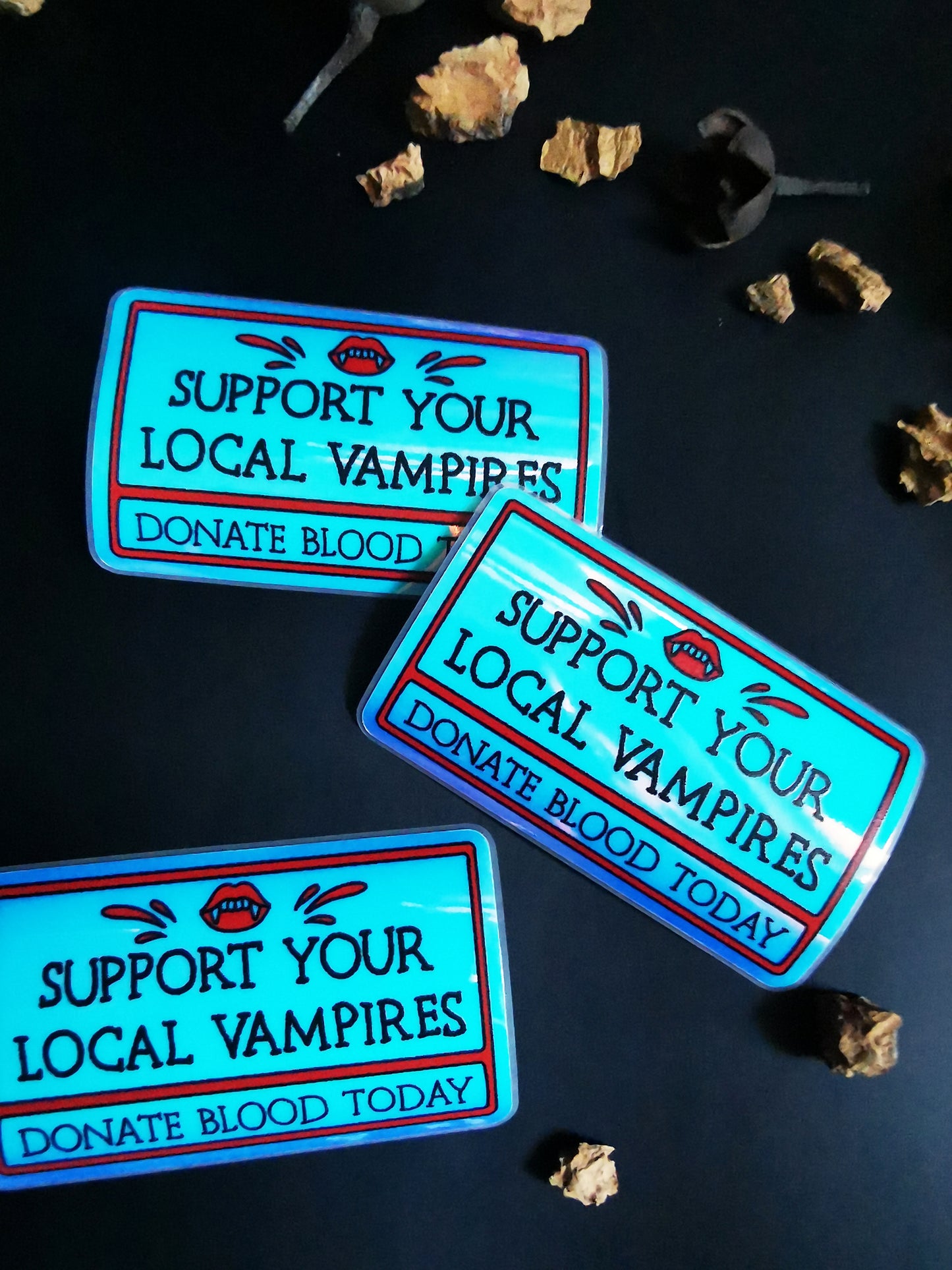 “Support your Local Vampire” stickers