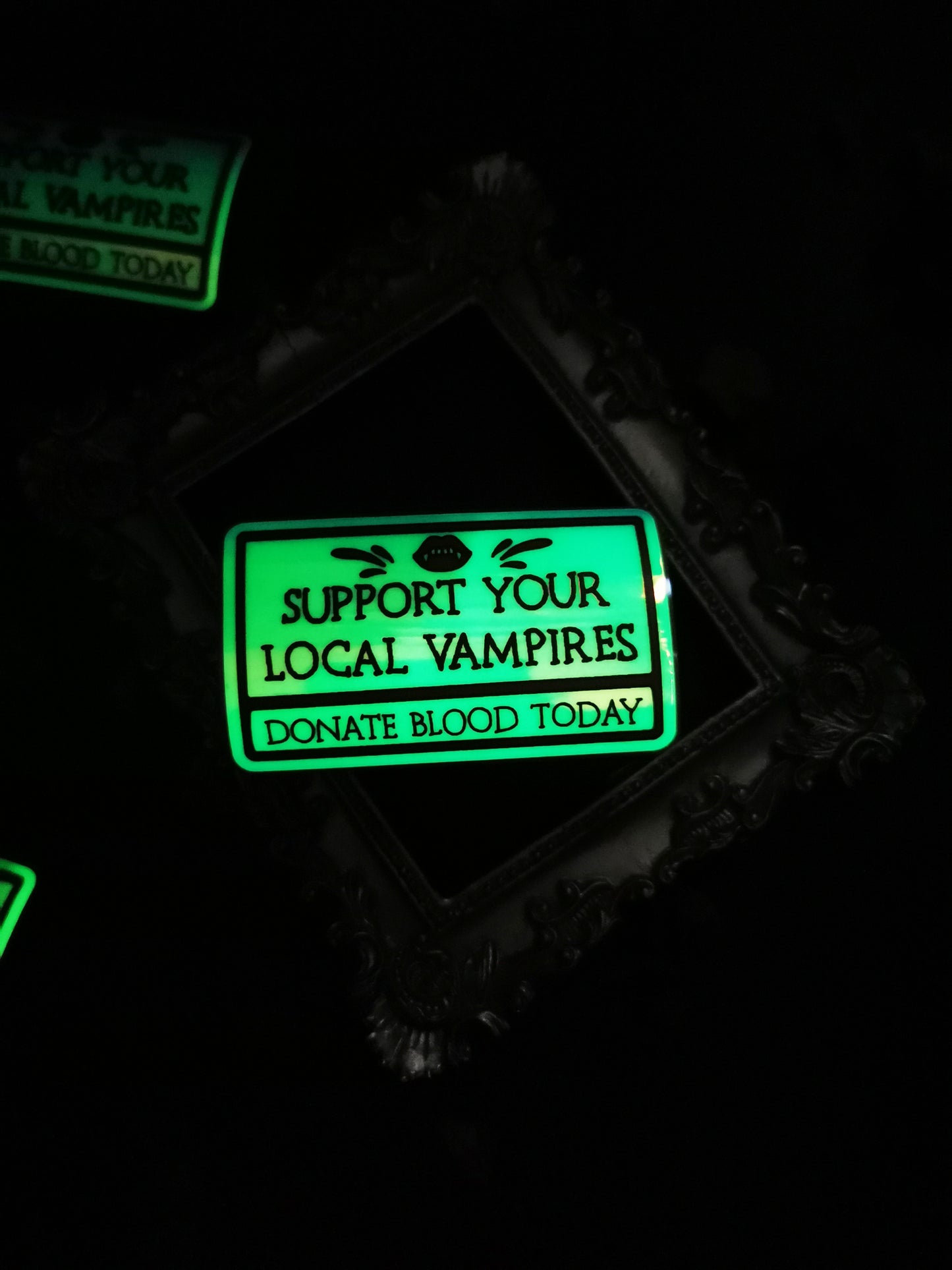 “Support your Local Vampire” stickers