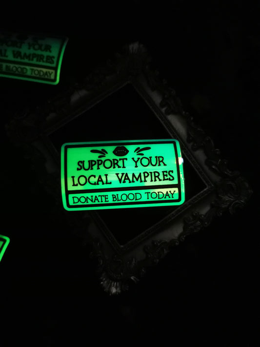 Stickers "Support your Local Vampire"