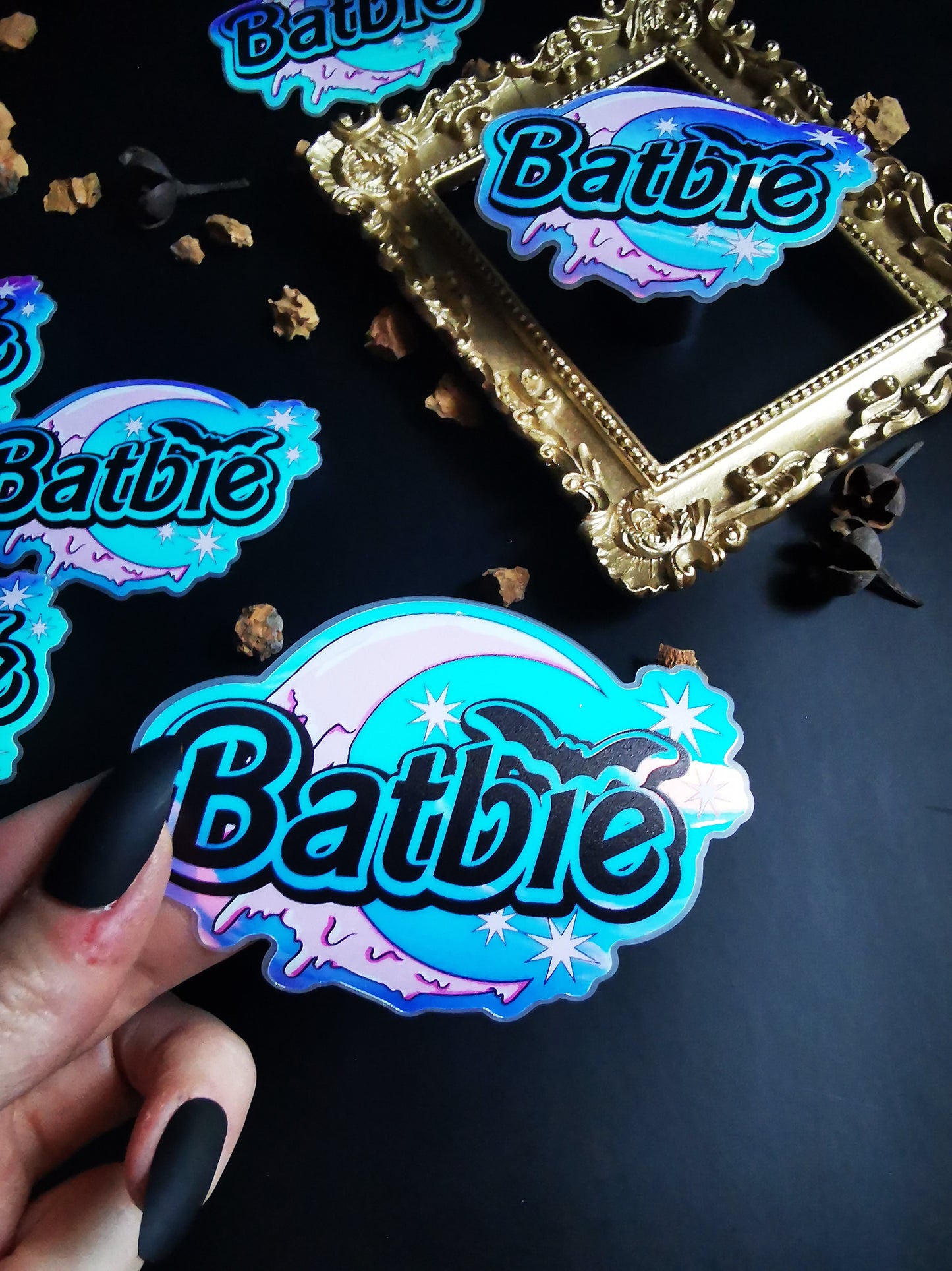 “Batbie” stickers