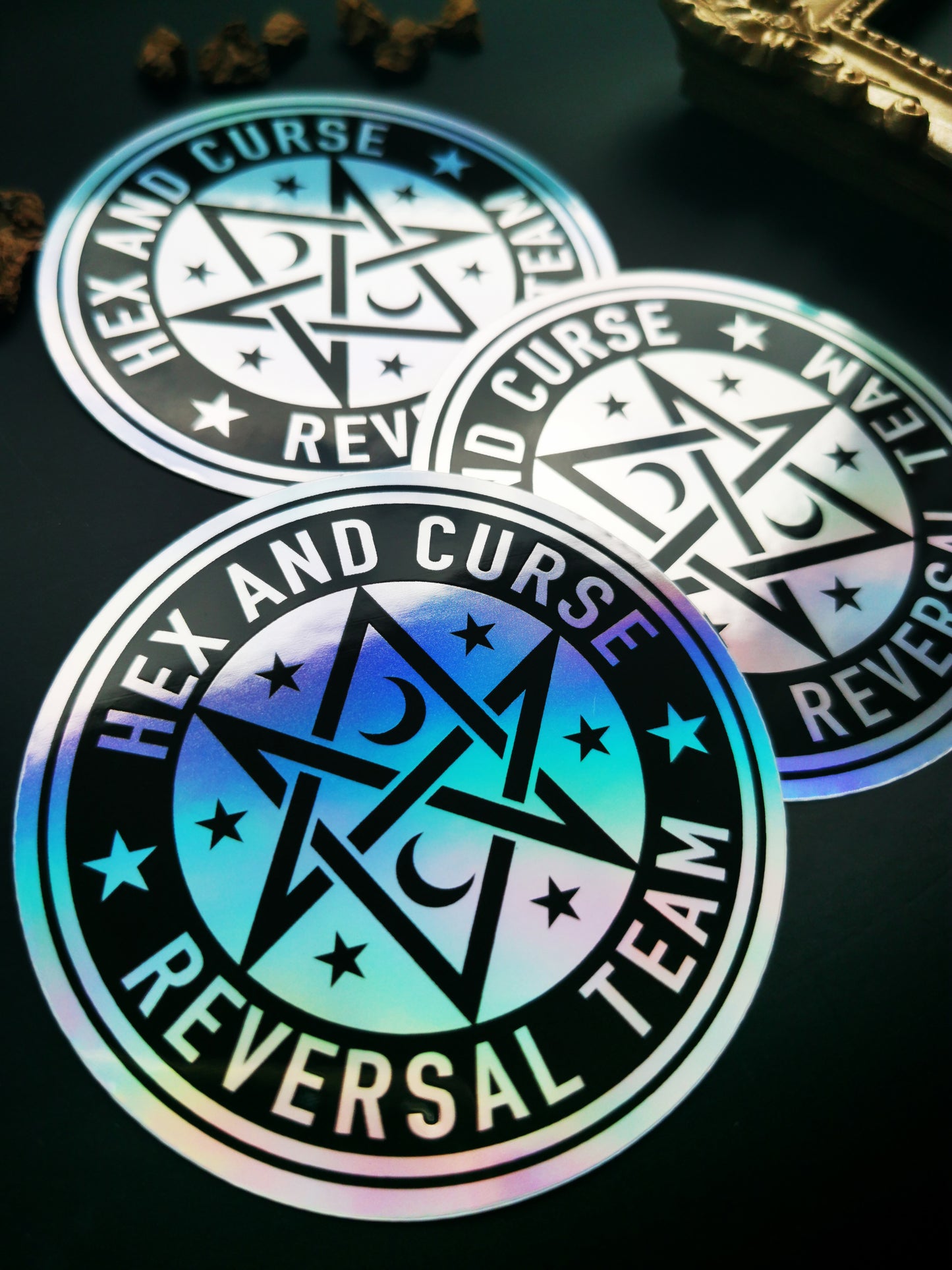 Holographic Sticker "Hex & Curse"