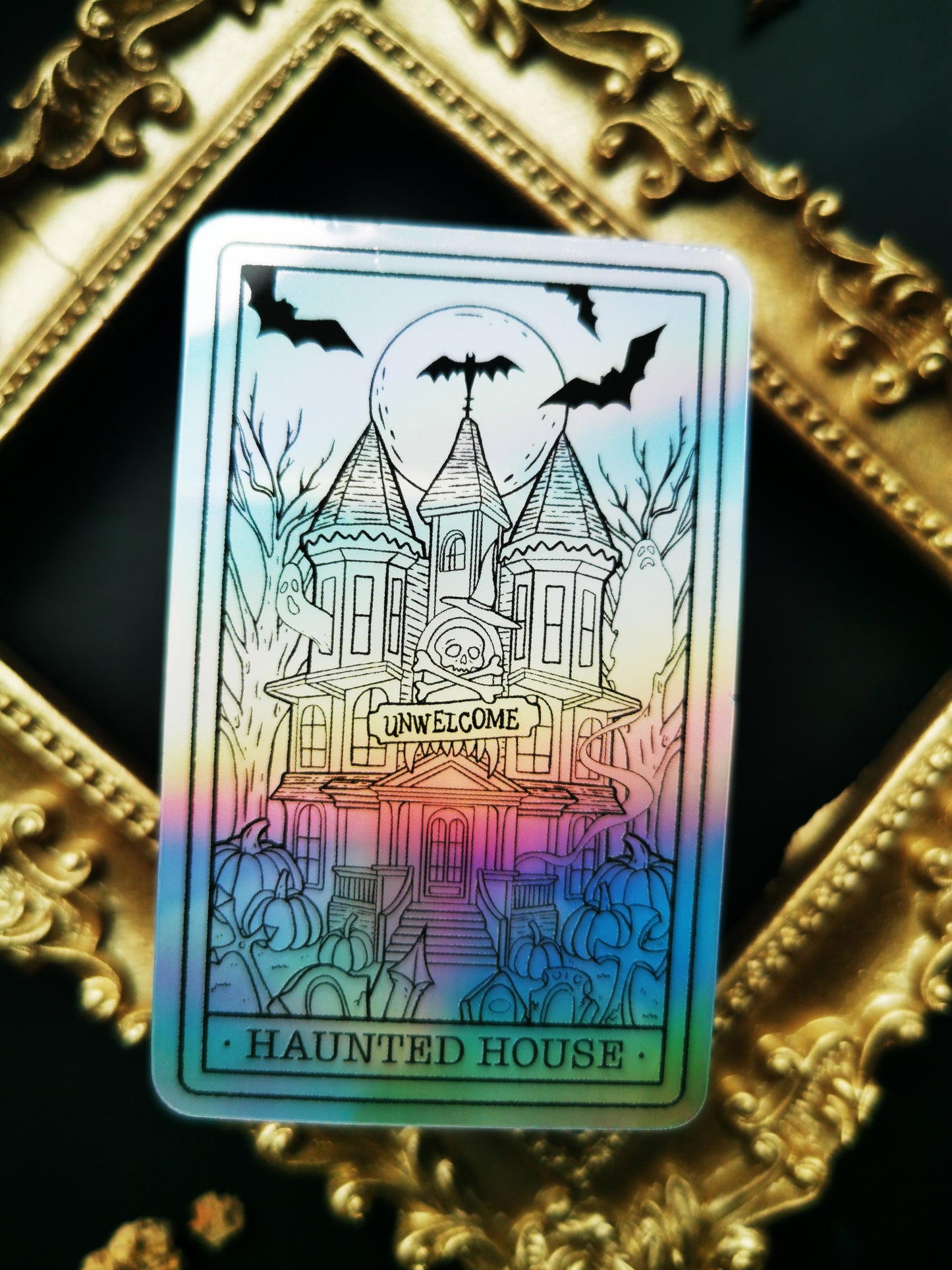 Holographic Sticker "Haunted House"