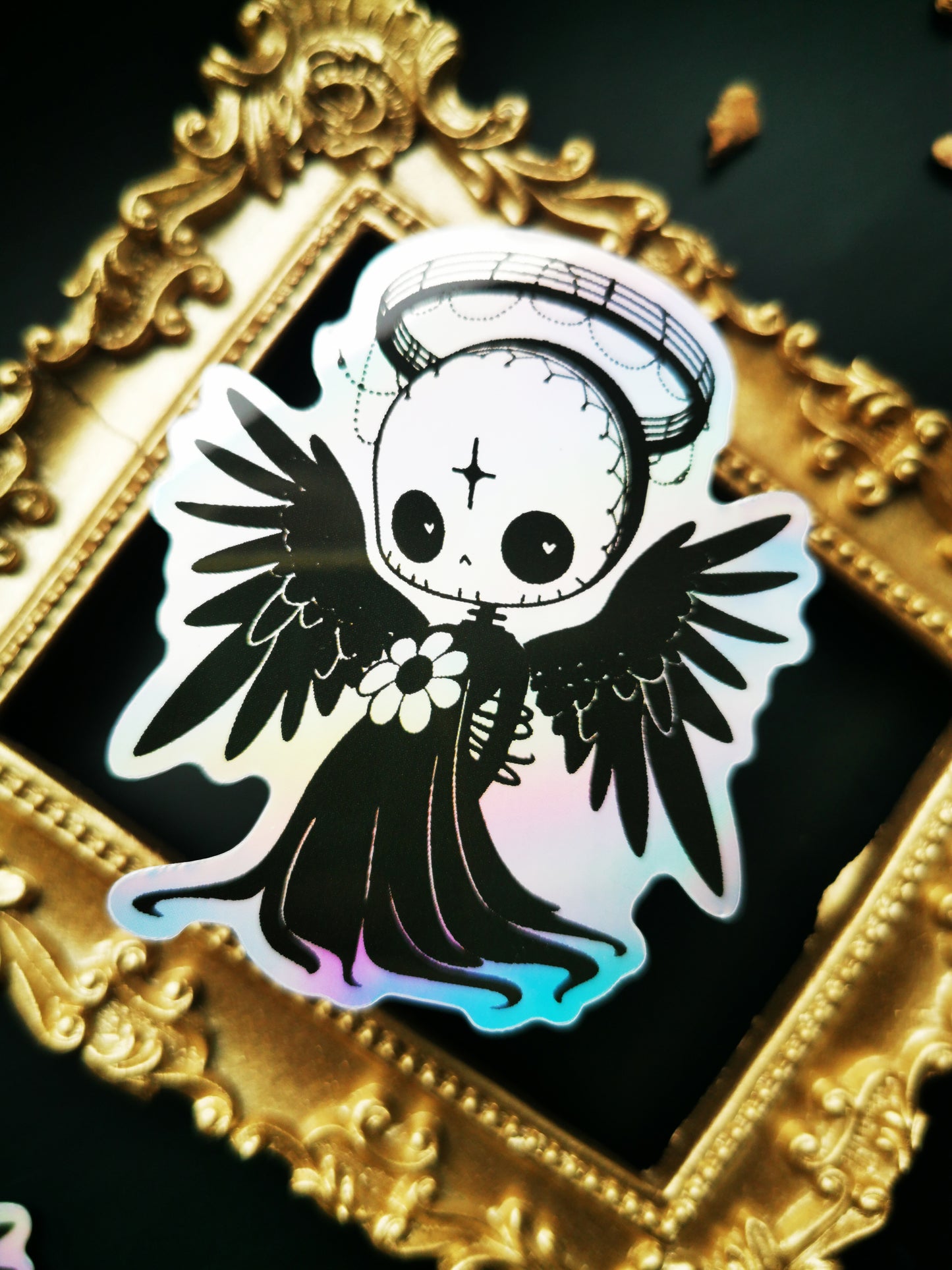 Holographic Sticker "Creepy Angel"