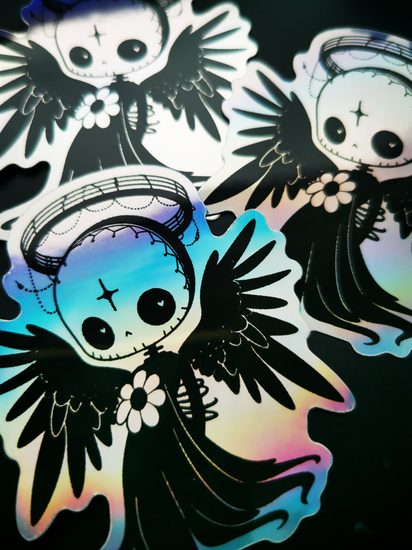 Holographic Sticker "Creepy Angel"