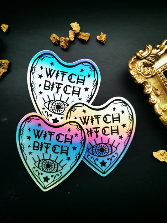 Holographic Sticker "Witch Bitch"