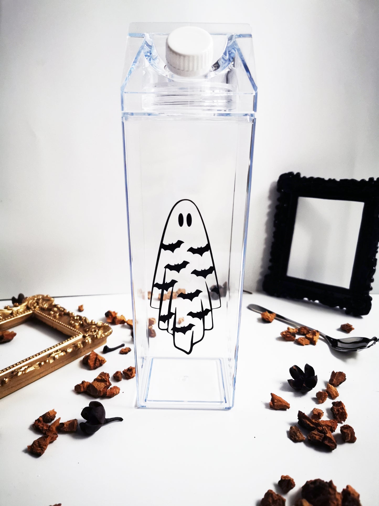 Milk Brick Style Bottle "Ghost Bat"