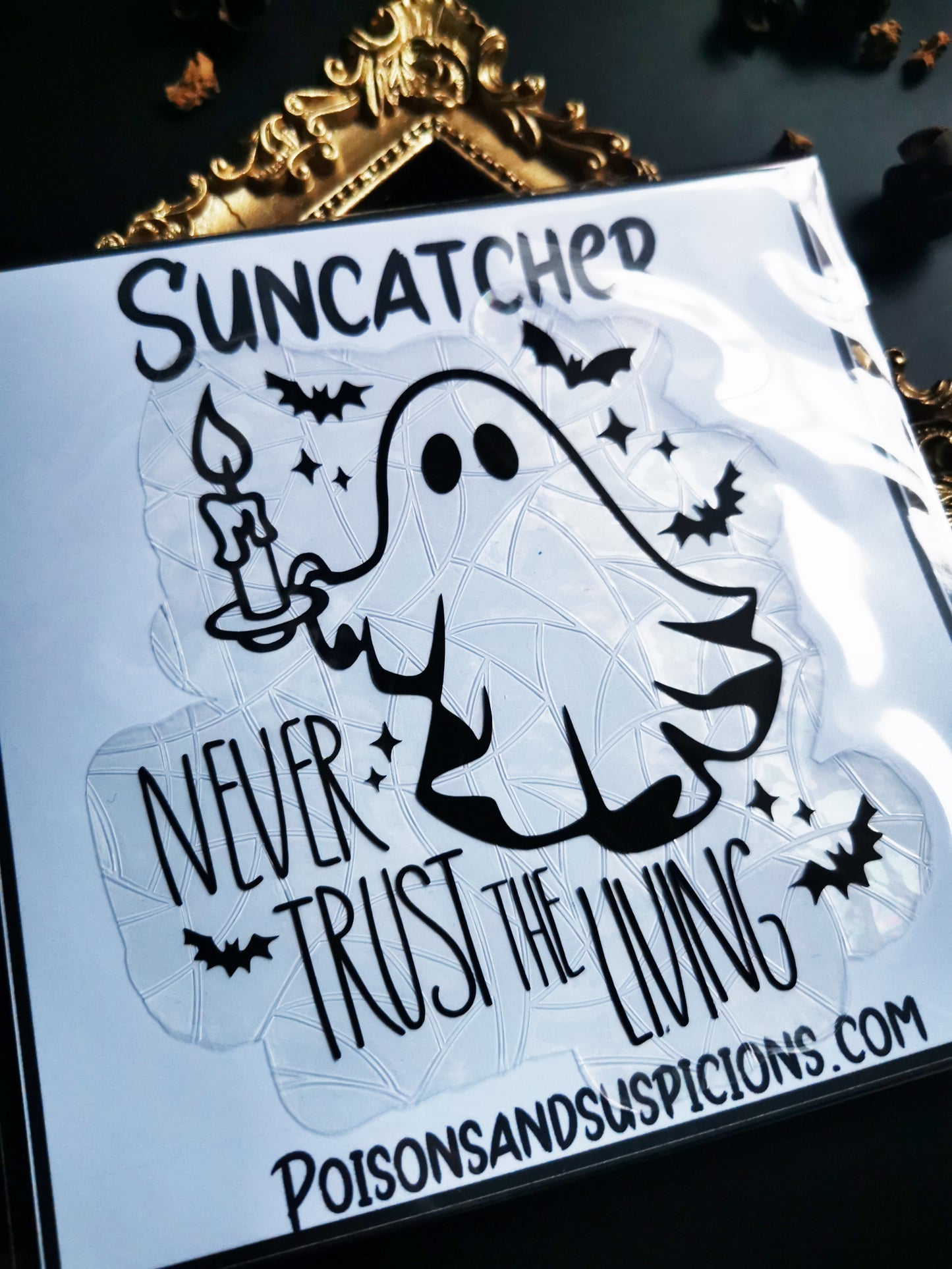 Sun Catcher "Ghost, Never Trust"