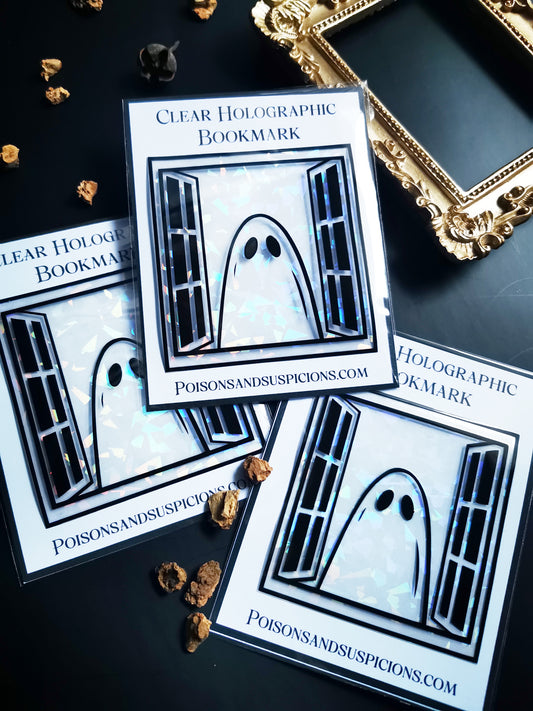 Marque-Page Transparent et Holographique "Ghost Window"