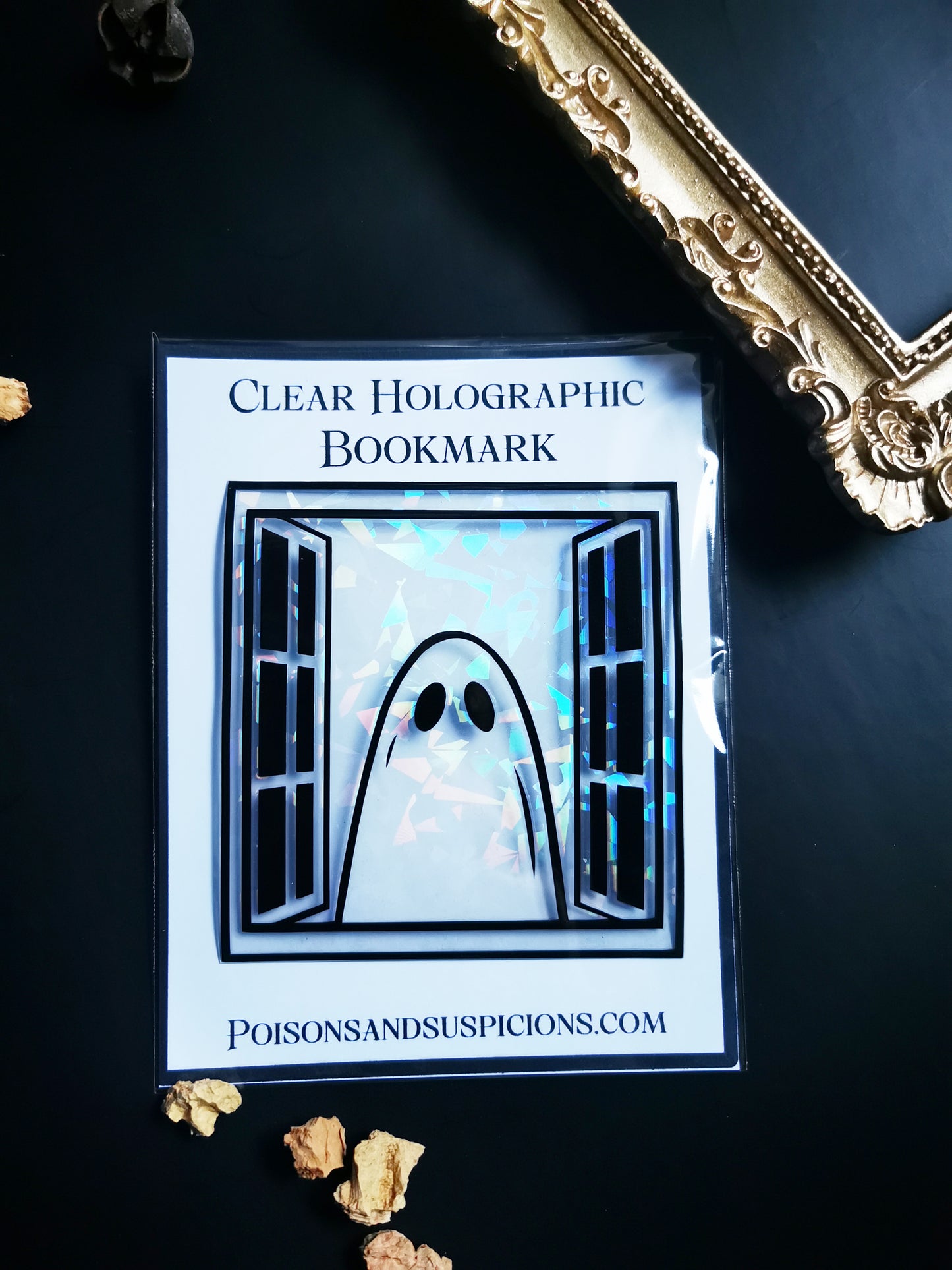 Marque-Page Transparent et Holographique "Ghost Window"