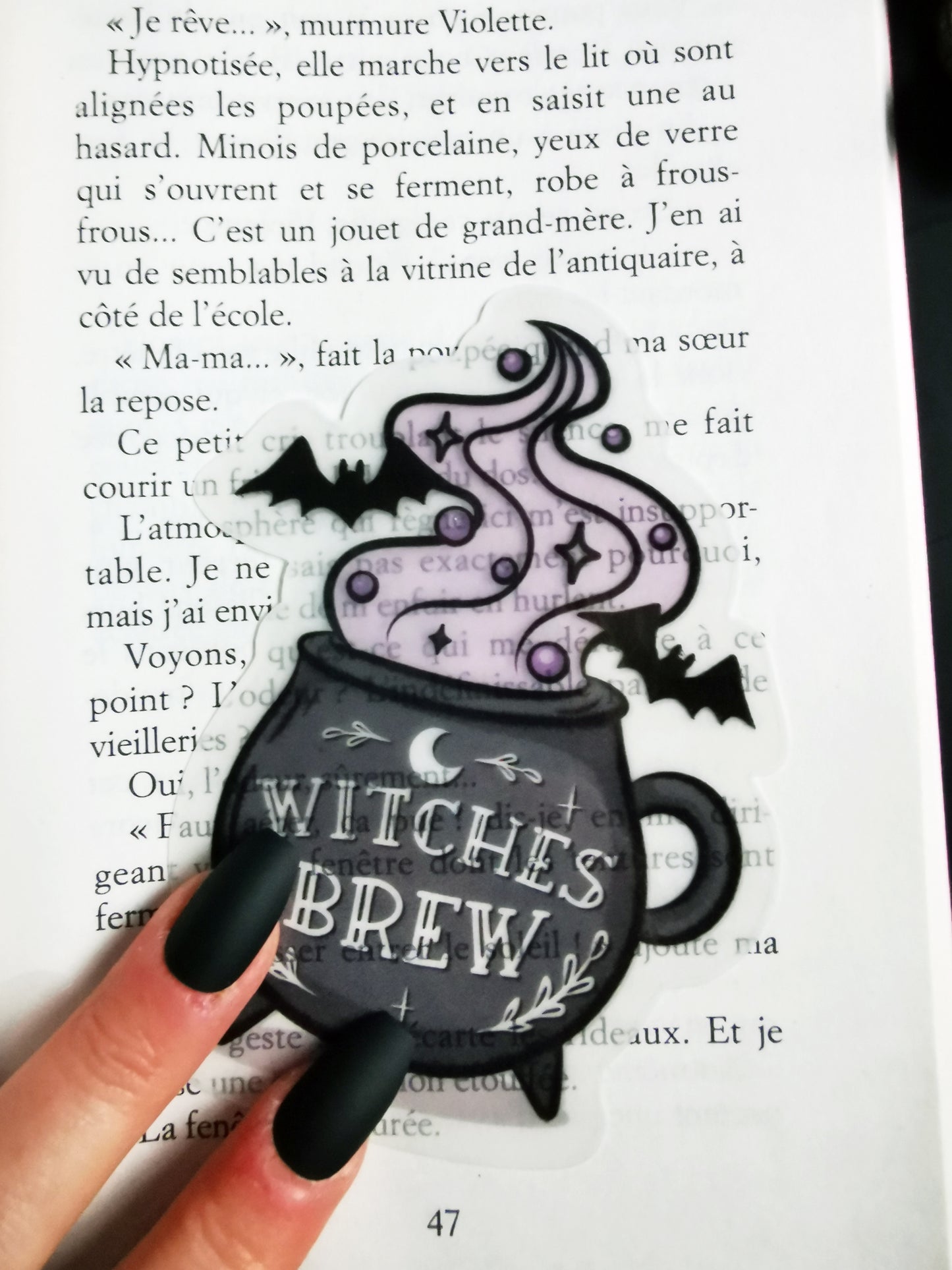 Translucent Bookmark “Witches Brew”