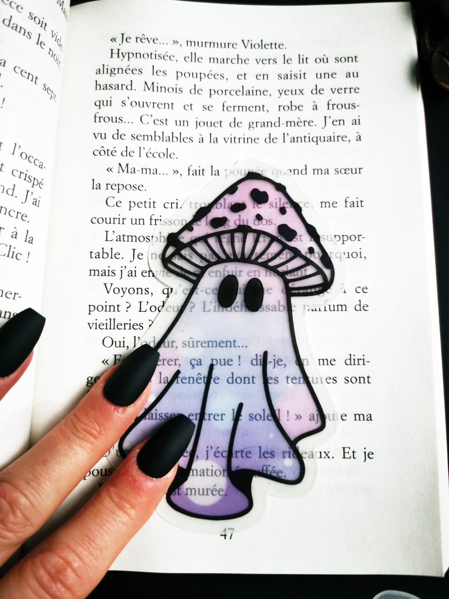 Translucent Bookmark “Mushroom Ghost”