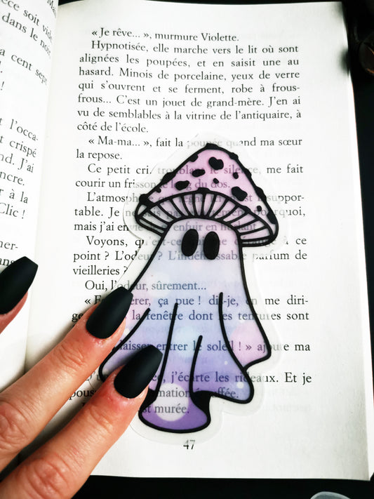 Translucent Bookmark “Mushroom Ghost”