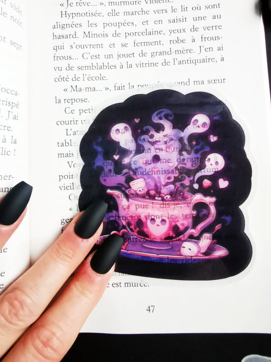 Translucent Bookmark “Tea Ghosts”