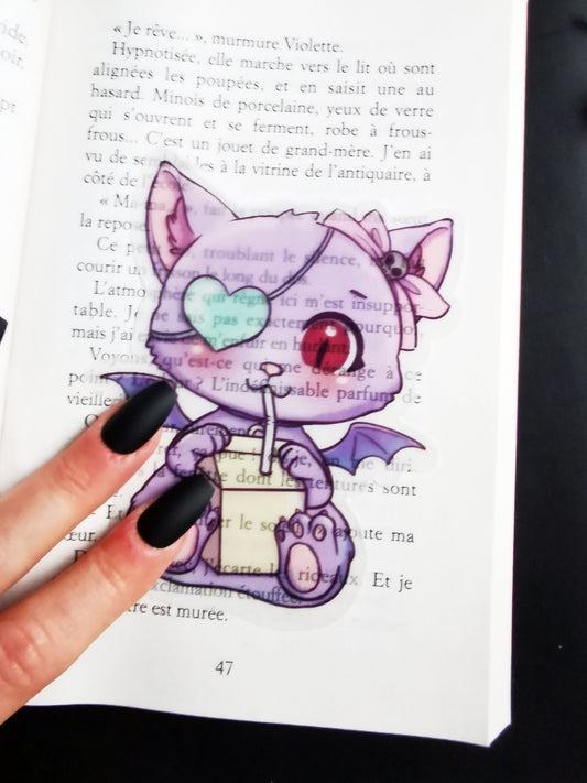 Translucent Bookmark "Spooky Cat"