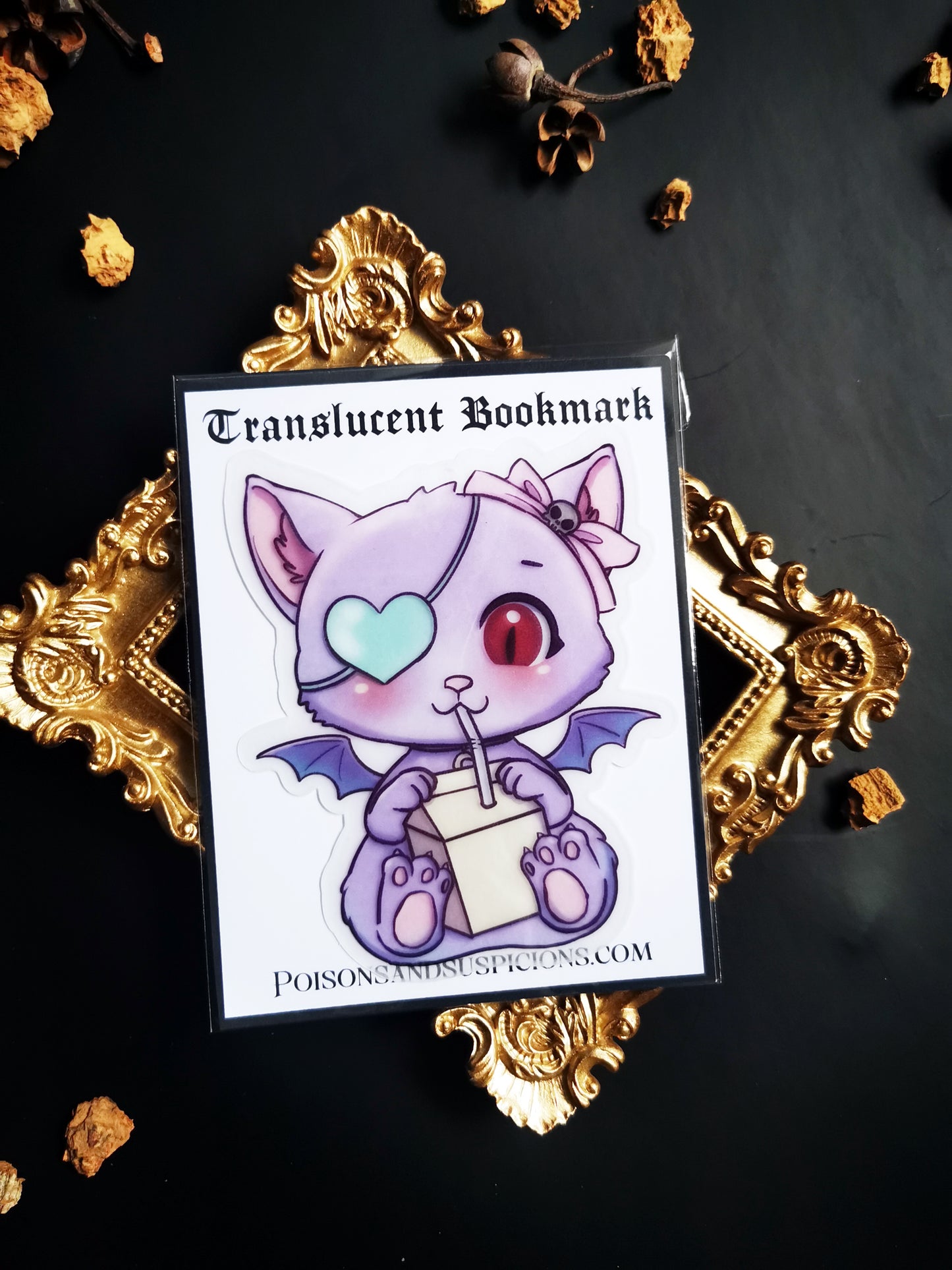 Translucent Bookmark "Spooky Cat"