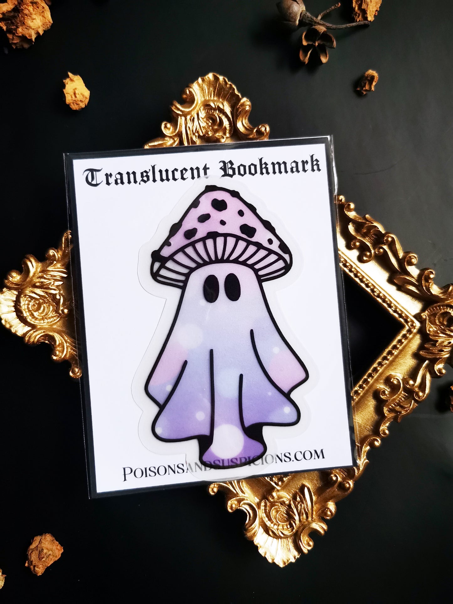 Translucent Bookmark “Mushroom Ghost”