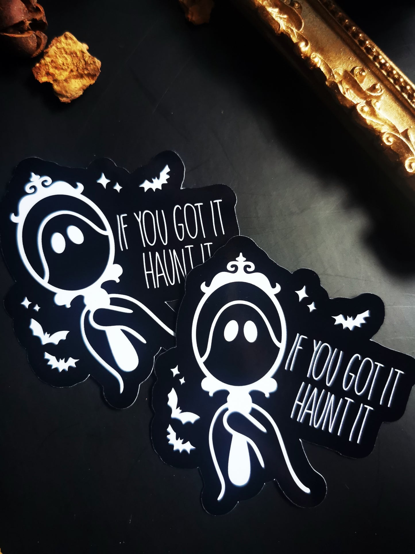 “Ghost Haunt It” stickers