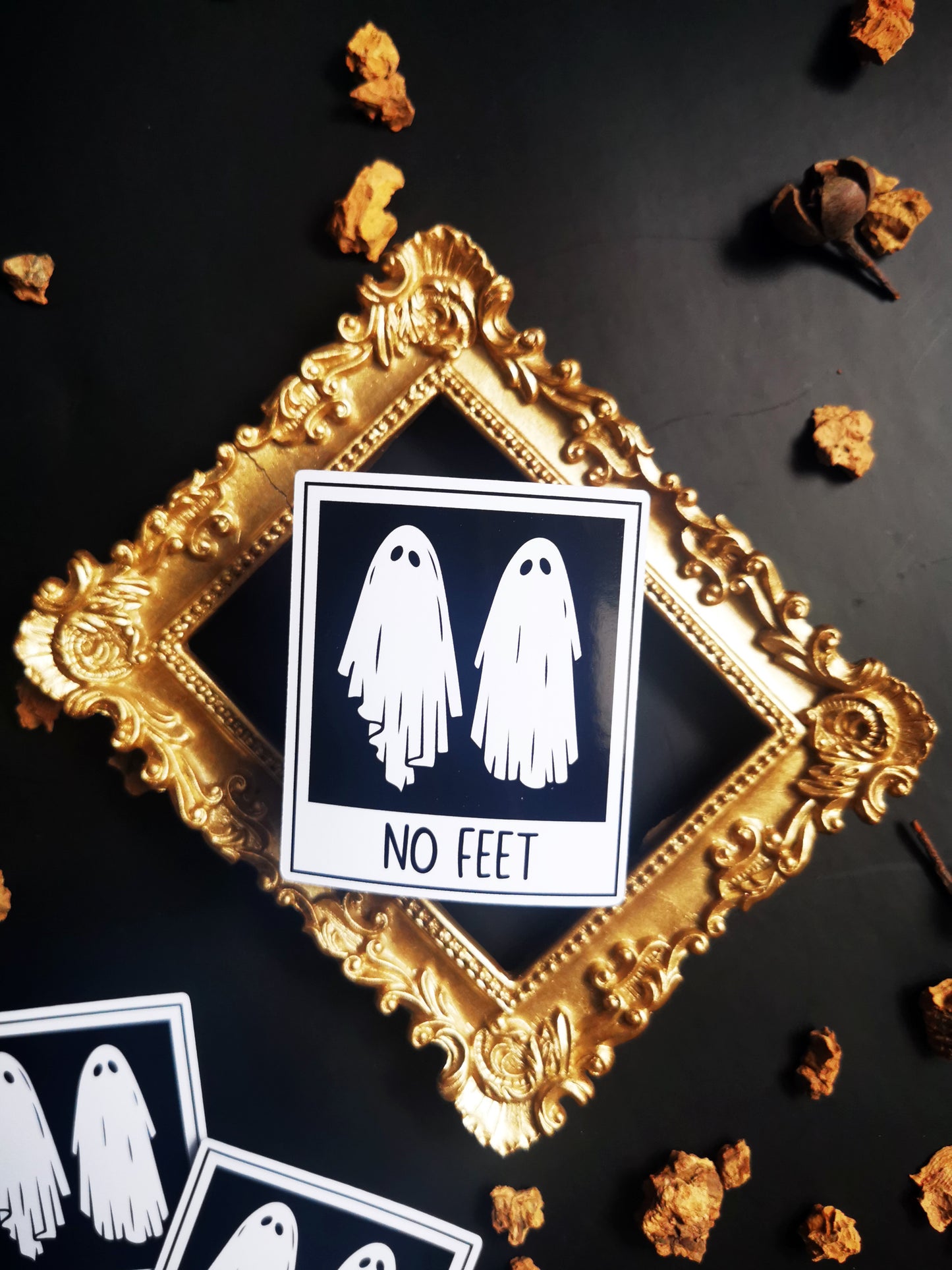 “Ghosts No Feet” Stickers