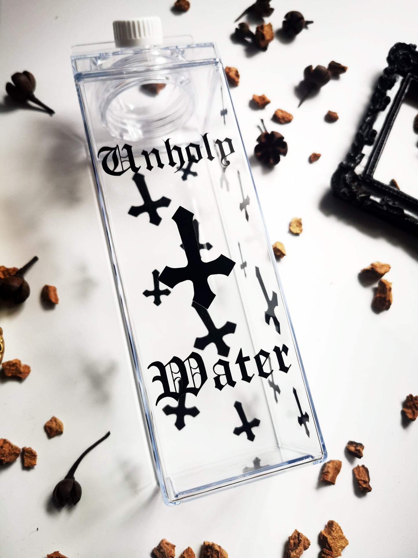 “Unholy Water” Milk Brick Style Bottle