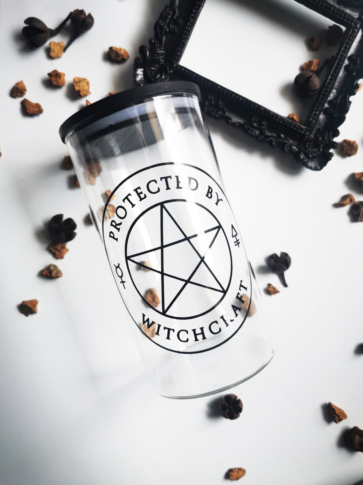 Pot de Conservation en Verre "Protected by Witchcraft"