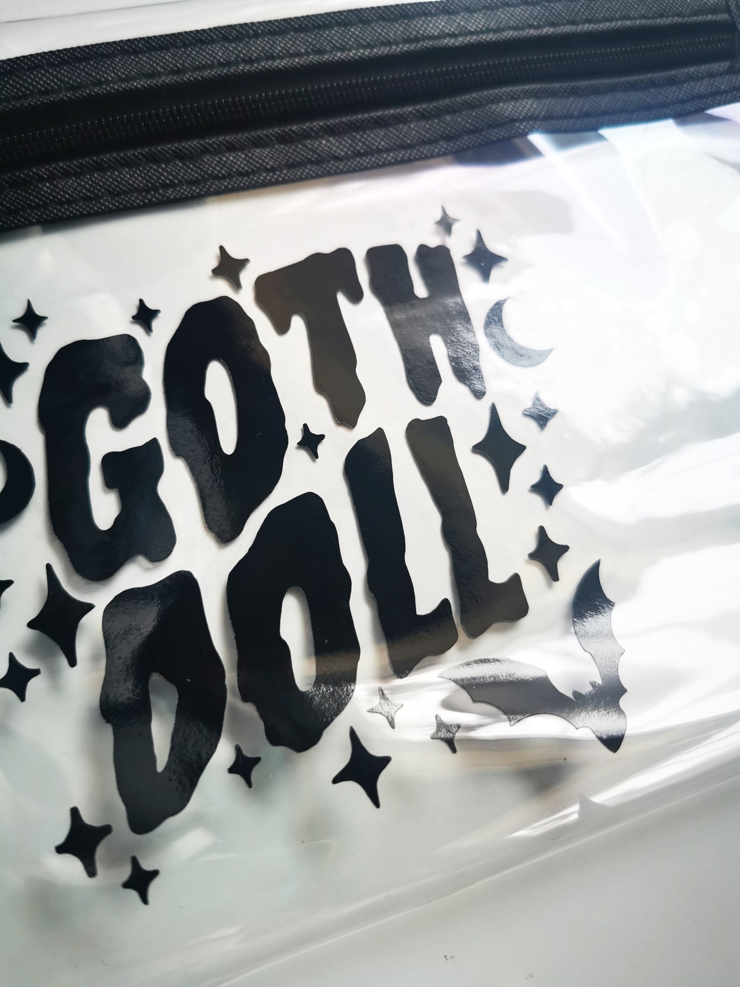 Transparent Pencil Case “Goth Doll”