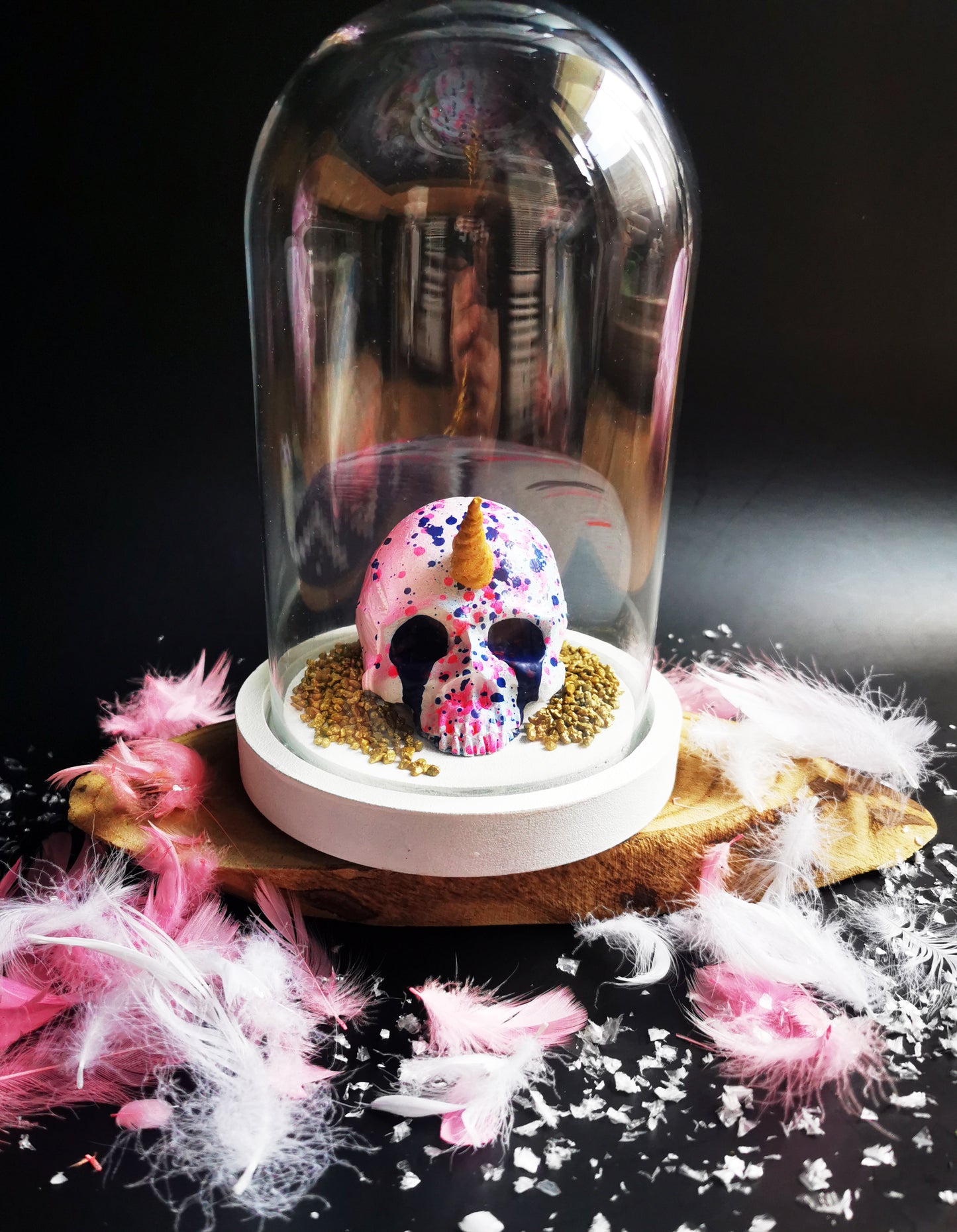 Globe en Verre "Unicorn Skull"