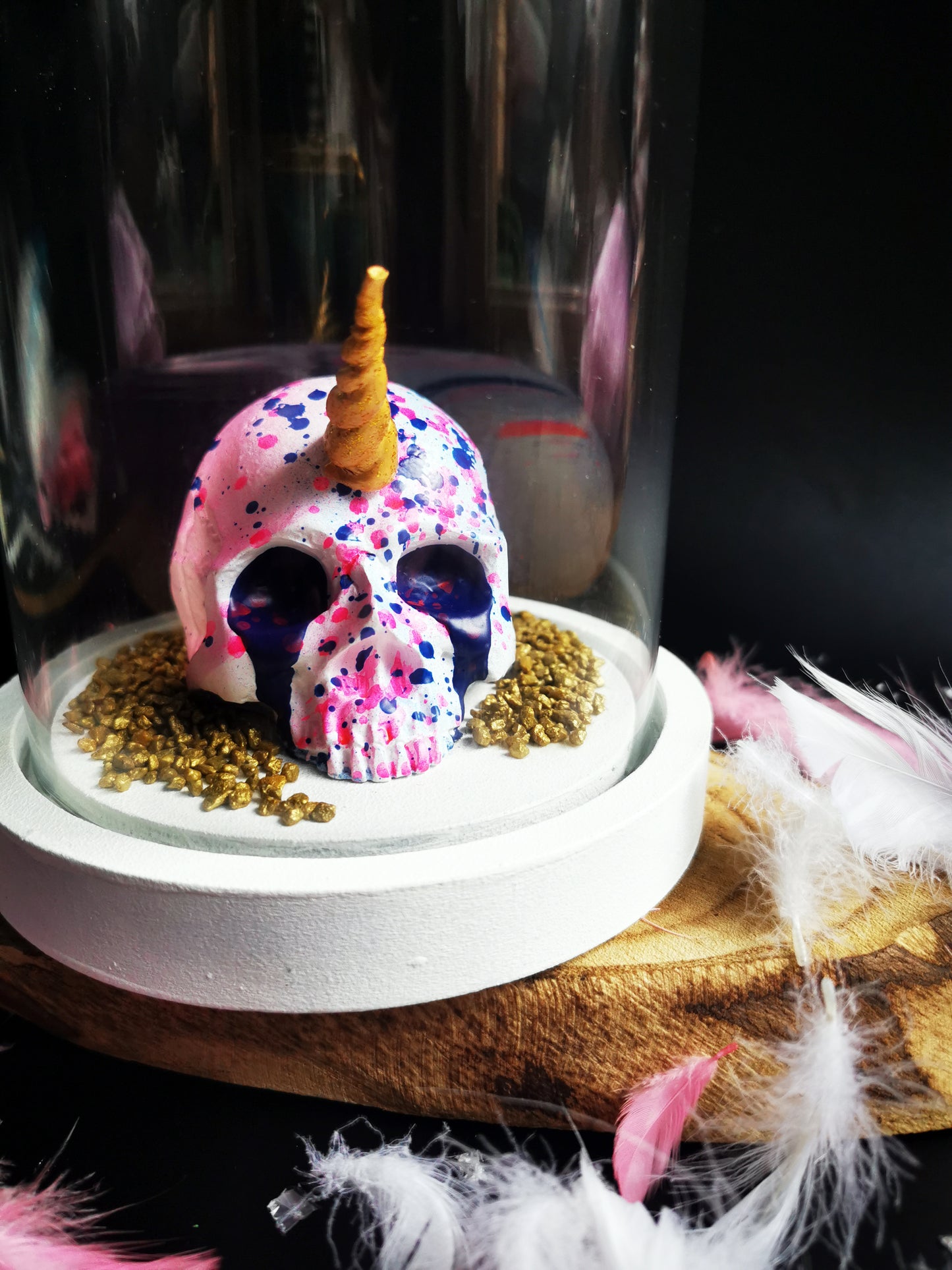 Globe en Verre "Unicorn Skull"