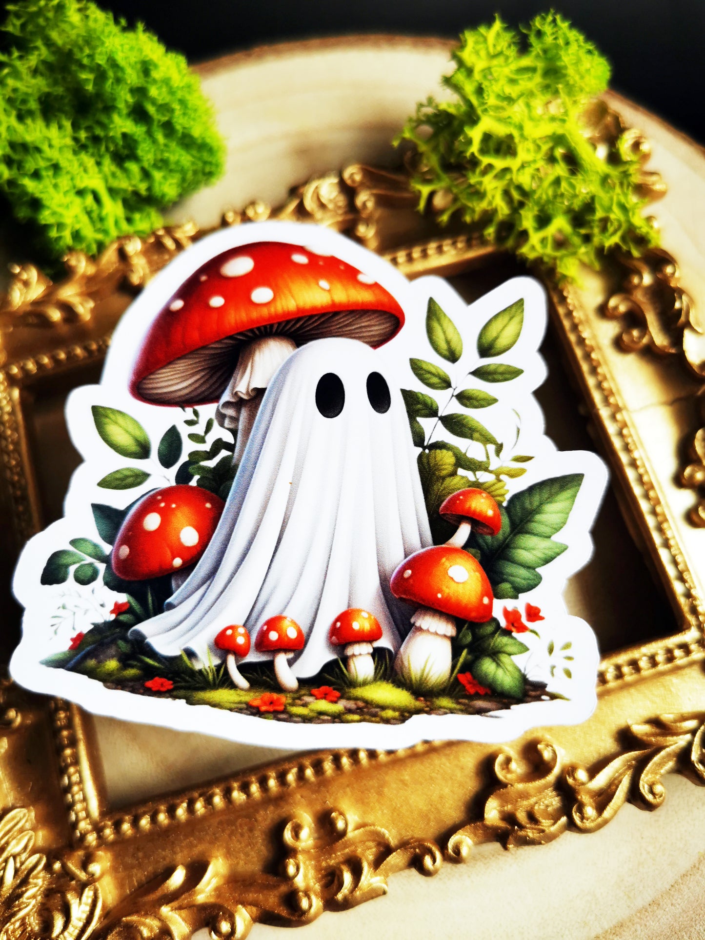 “Cute Mushroom Ghost” Stickers