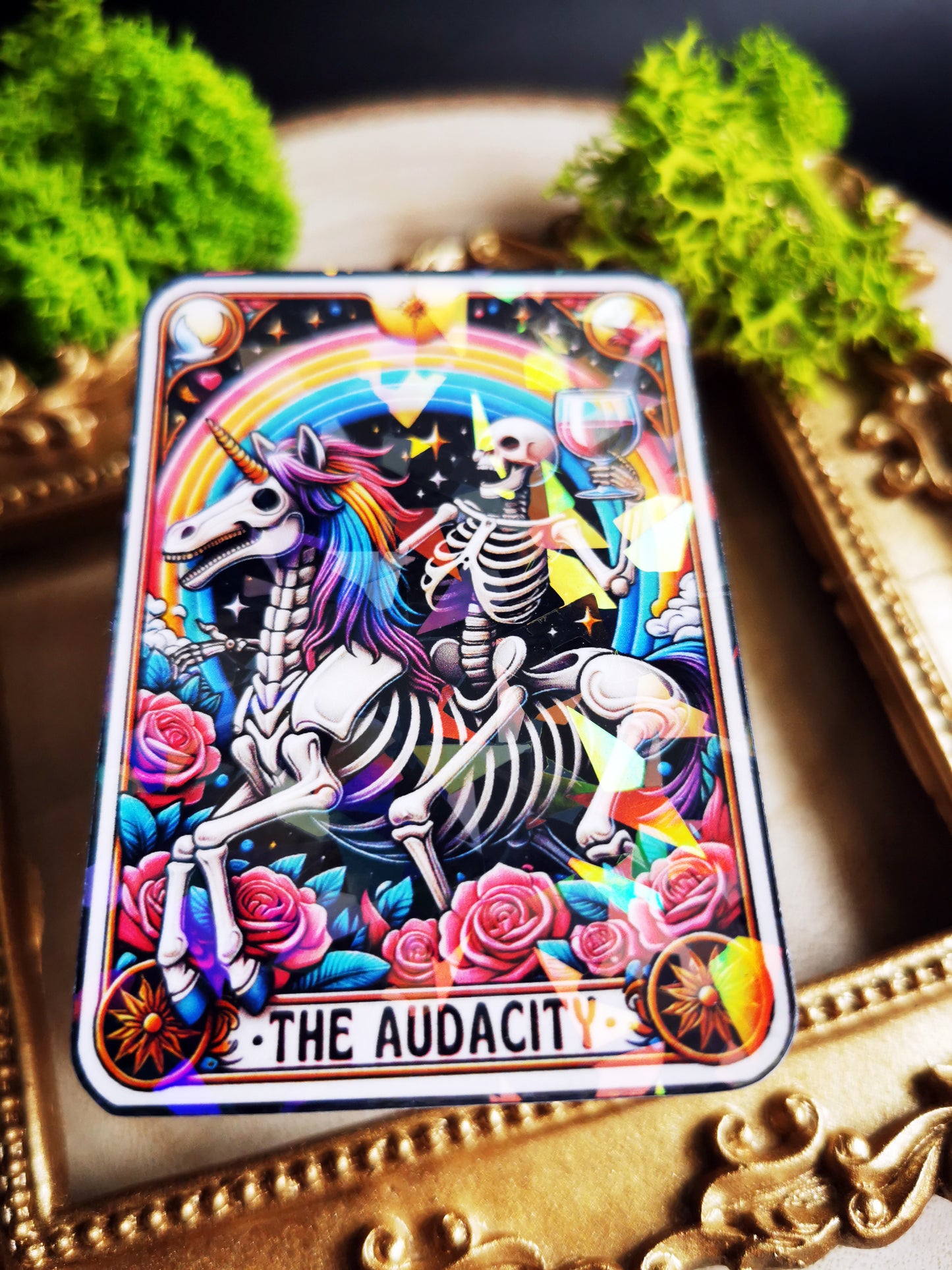 Stickers Holographic "The Audacity Tarot Card"